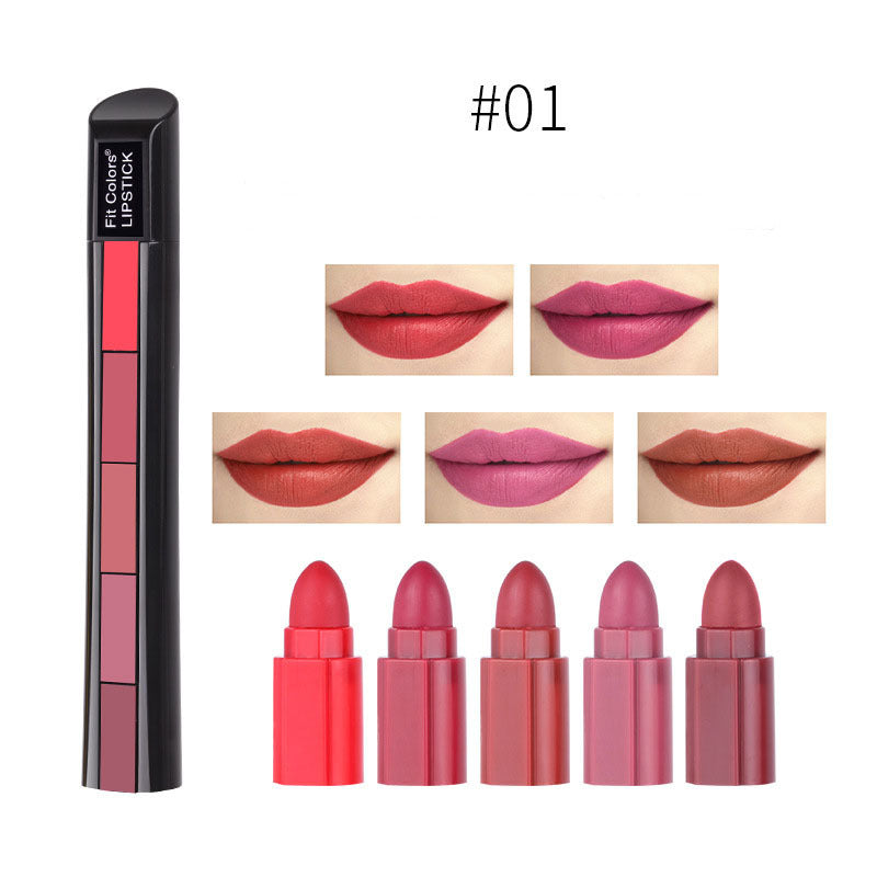 5 in 1 Long Lasting Matte Lipstick