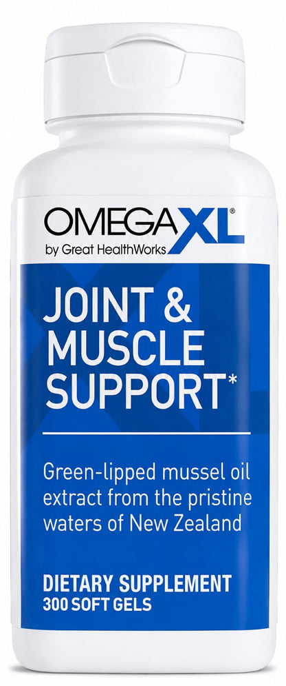 Pack of 3 OmegaXL Joint Support Supplement, for Relief - Natural Muscle Support 300 Soft