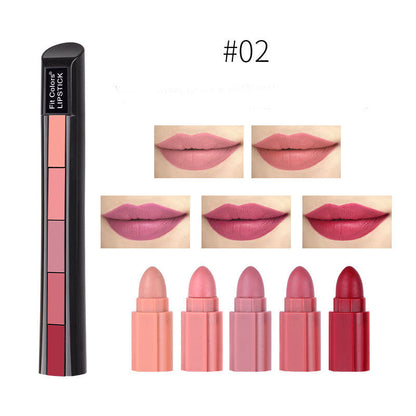 5 in 1 Long Lasting Matte Lipstick
