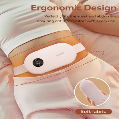 Portable Electric Heating Pad - Cordless Menstrual Relief Belt with 3 Heat Settings