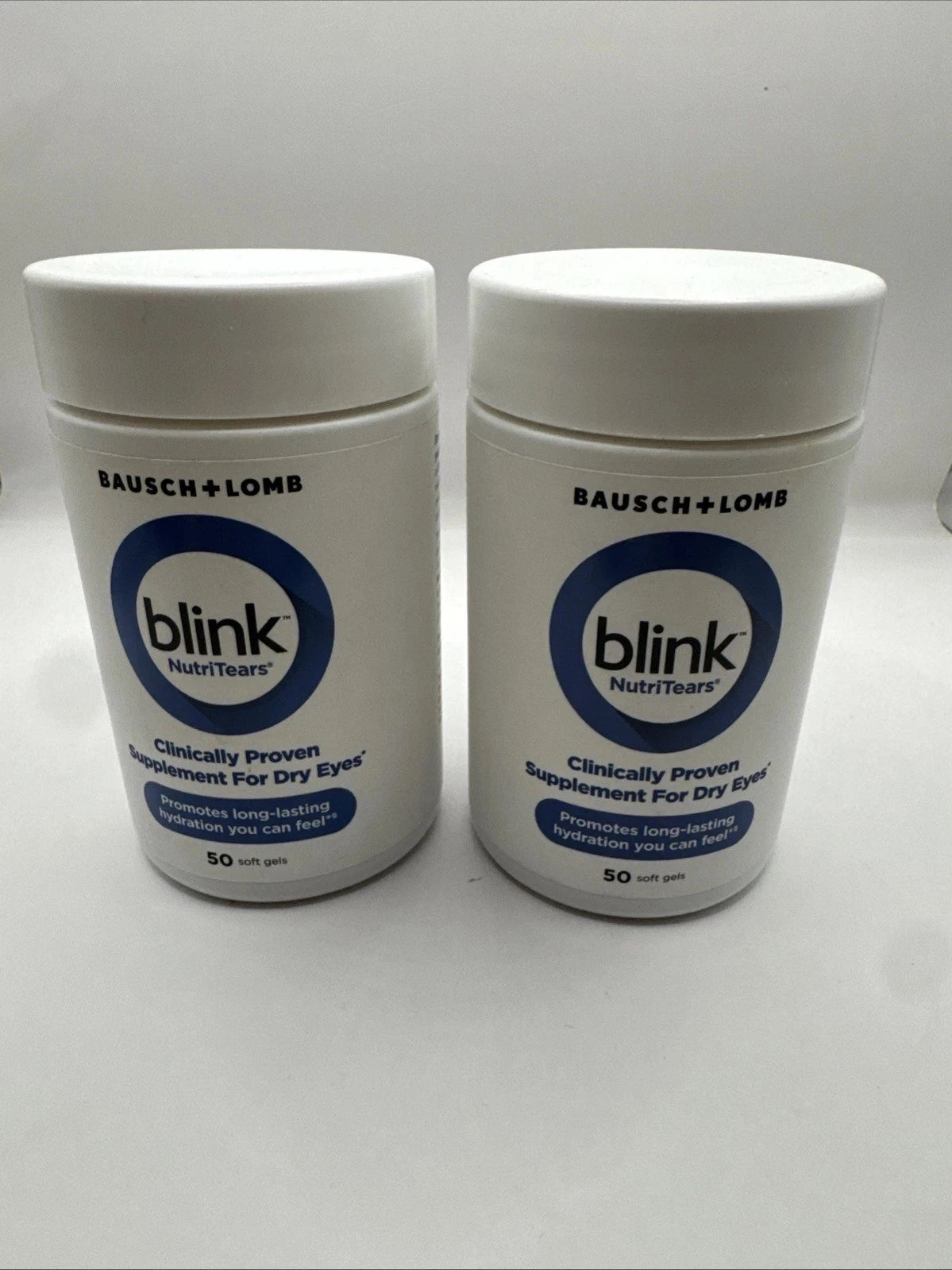 Lot (2) Blink nutritears SUPPLEMENT For Dry Eyes 50 Tab. Fit And Glow