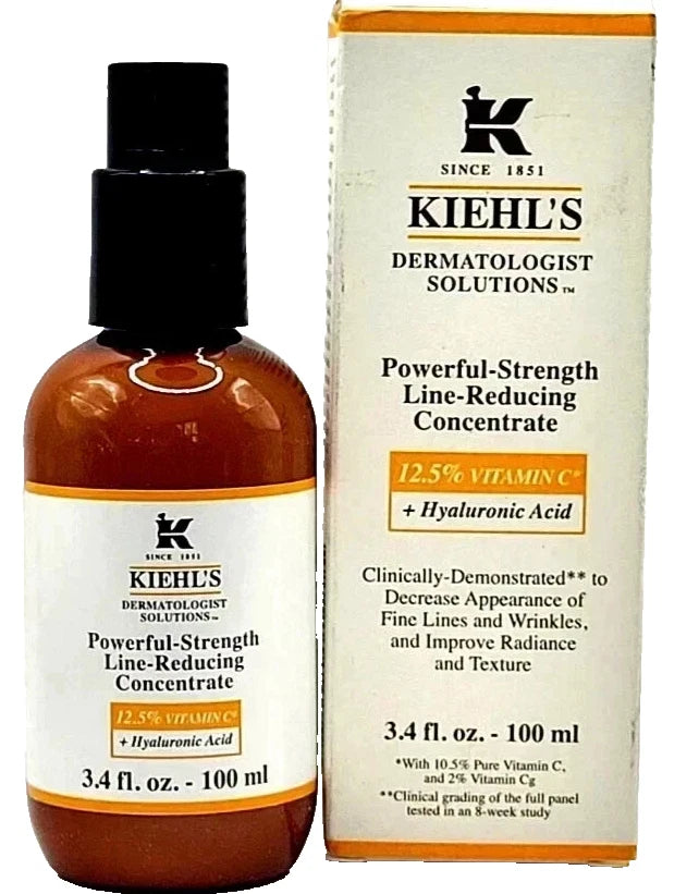 Kiehl's POWERFUL-STRENGTH Line Reducing Concentrate. 3.4 oz/100 ml Vitamin C