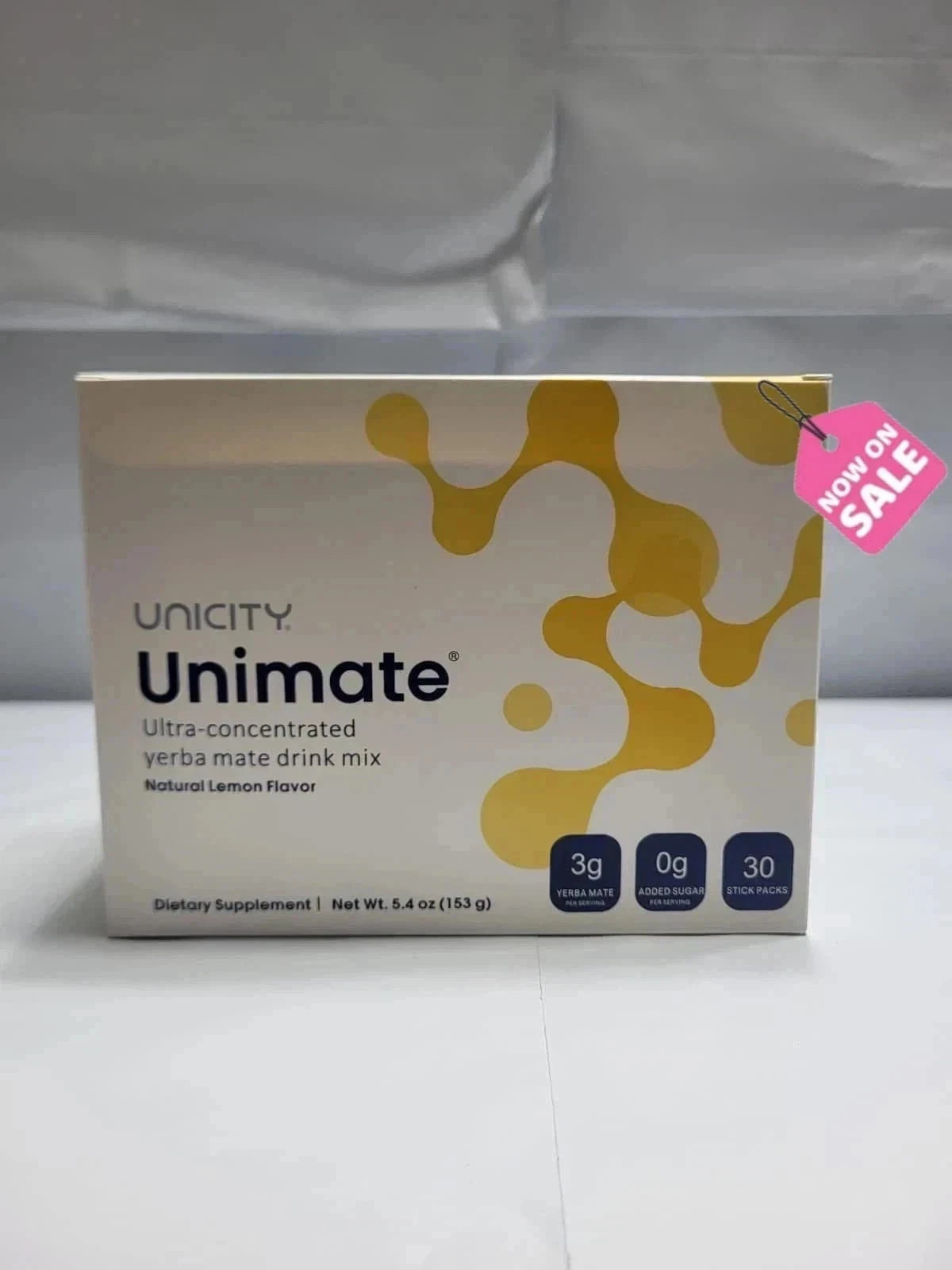 Unicity Unimate Lemon Flavor Supplement – Pack of 30 – New – Free Shipping