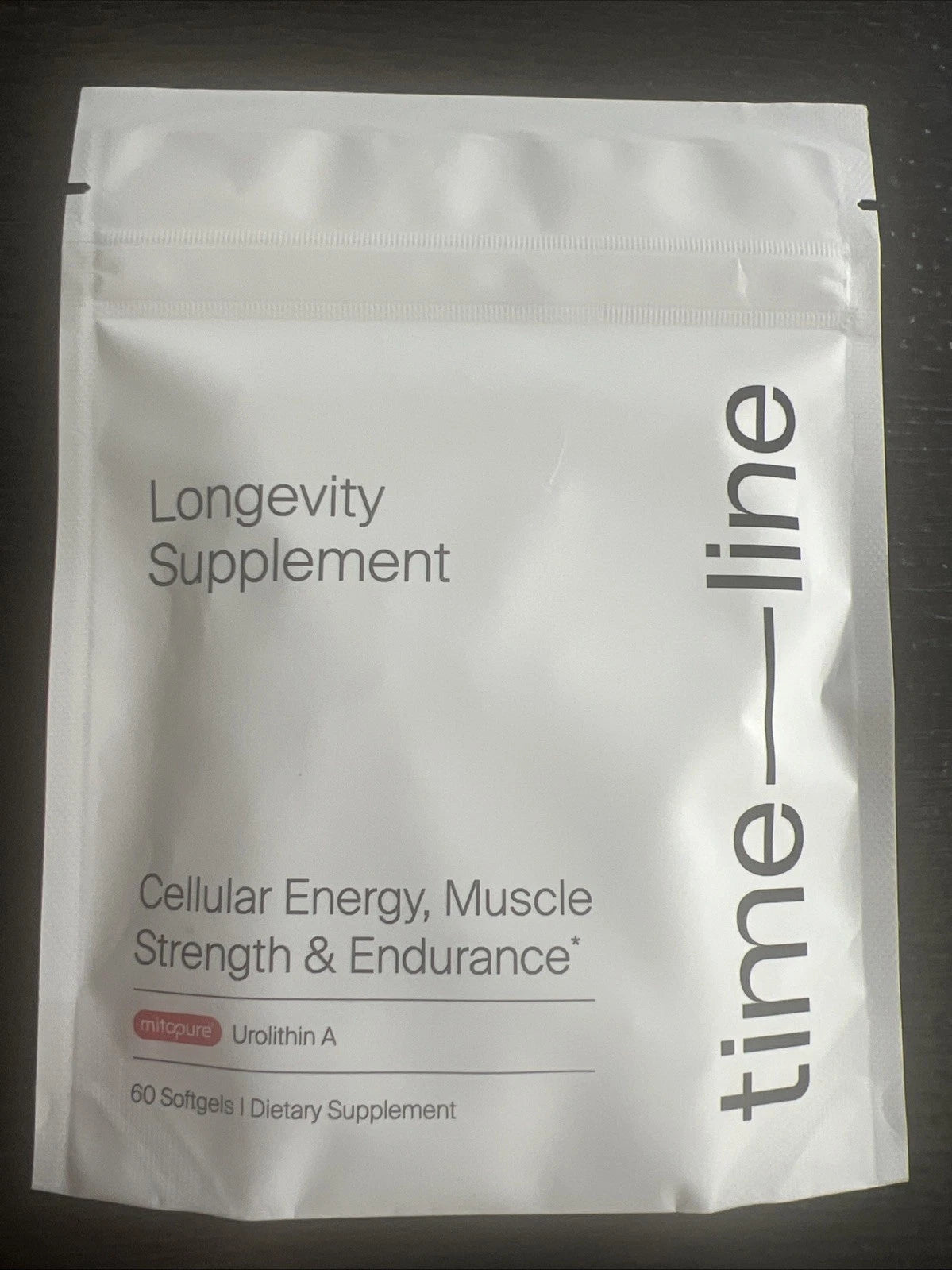 Time-Line Longevity Supplement Mitopure Urolithin A 60 Softgels Exp 2/2027 New! Fit And Glow