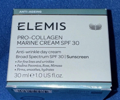 NEW Elemis Pro-Collagen Marine Cream SPF30 30ml