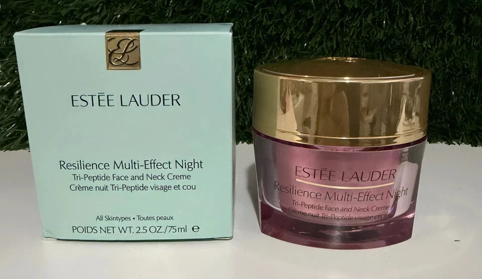 2PC Estee Lauder Resilience Multi-Effect Night Tri-Peptide Face&Neck Cream 2.5oz Fit And Glow