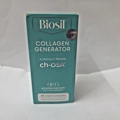 Biosil Collagen Generator ch-OSA 60 Capsules Sealed New Expires 12/27 Fit And Glow