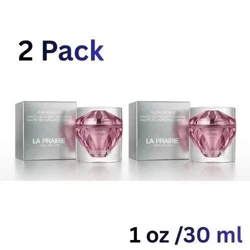 NEW 2 Pack La Prairie Platinum Rare Haute-Rejuvenation Cream 30ml 1oz USA