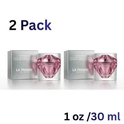 NEW 2 Pack La Prairie Platinum Rare Haute-Rejuvenation Cream 30ml 1oz USA